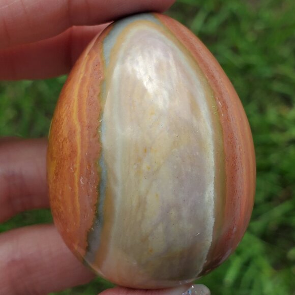 Polychrome Jasper Palm Stone (PC205) - Picture 4 of 9